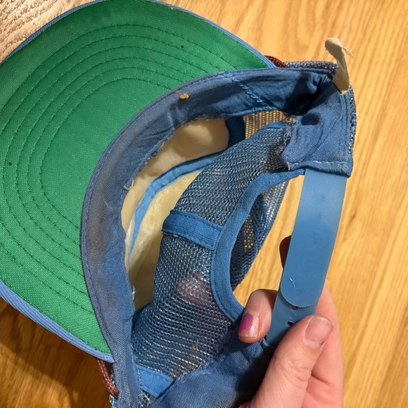 Ford Blue White Trucker Hat Glitter Vintage SnapBack Mesh main image 4